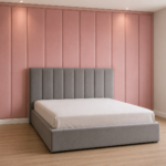 Velvet Bloom Modern Bed