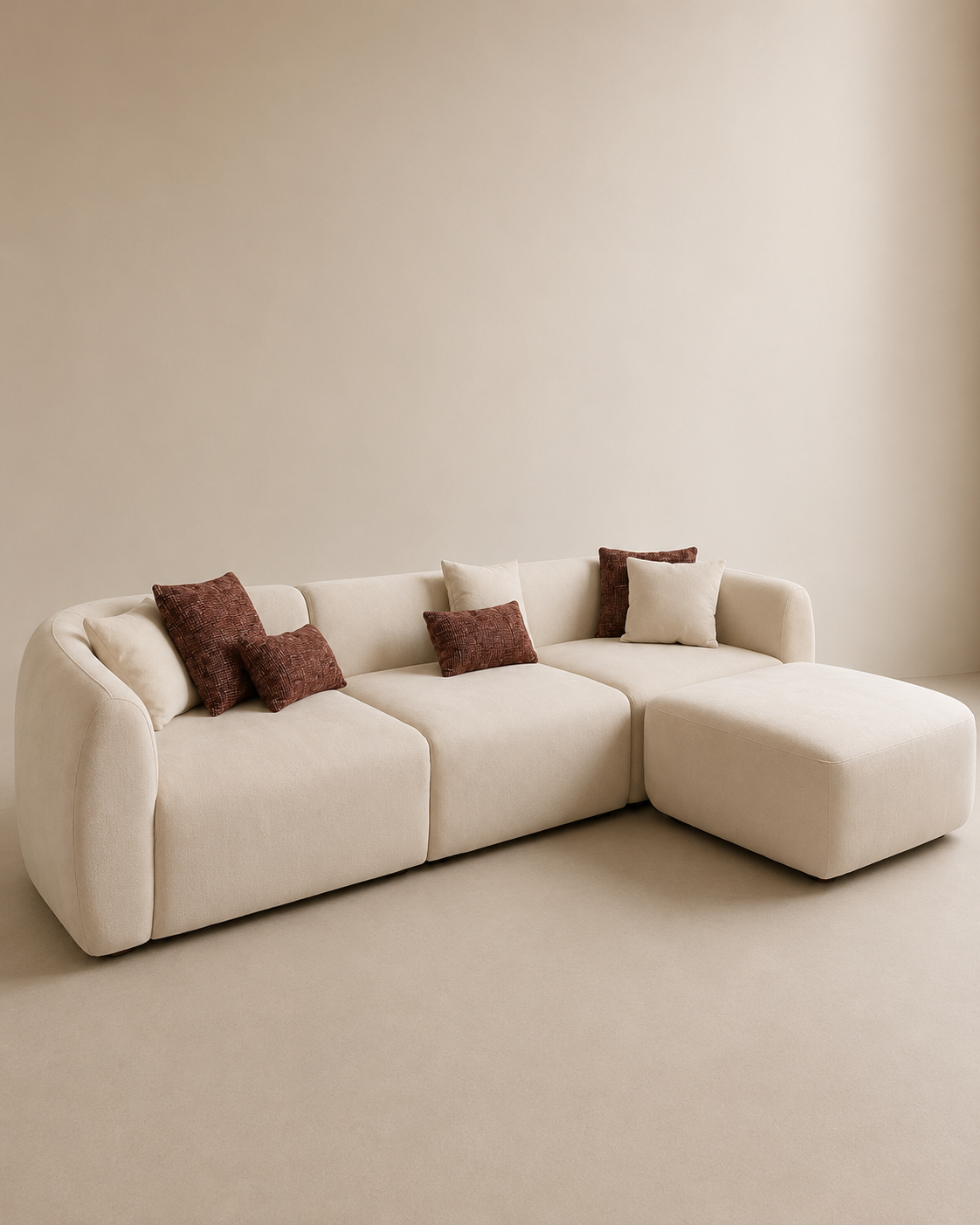 b486859b-c60b-40c6-a1ad-b6deb32e4d0c Modern Curved L-Shape Sofa - Image 1