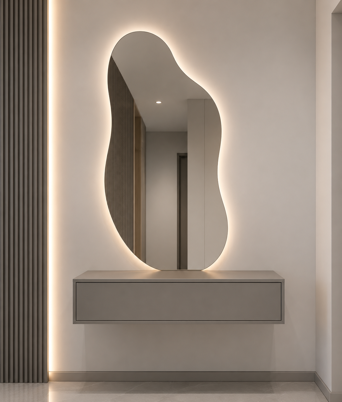 dresser gray Floating Wall Dresser - Image 1