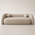 Modern curved sofa